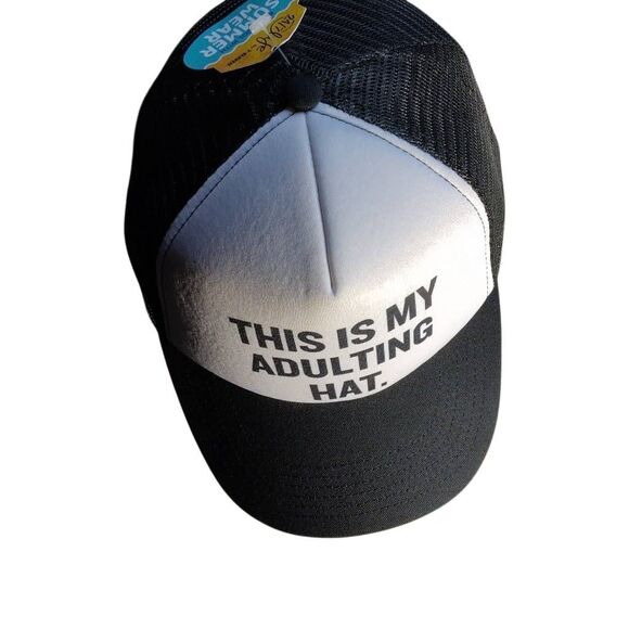 This Is My Adulting Hat Trucker Hat Mesh Adjustable - Picture 8 of 11